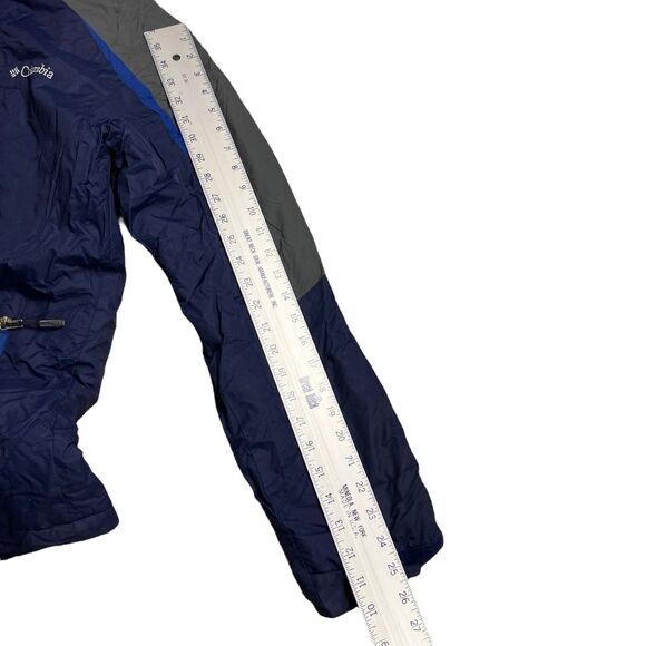 Columbia Jacket M Blue Waterproof Full Zip Active Outdoors Performance - Picture 10 of 13